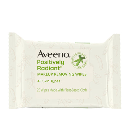 Positively Radiant Oil-Free Makeup Remover Facial Wipes, 25 Count