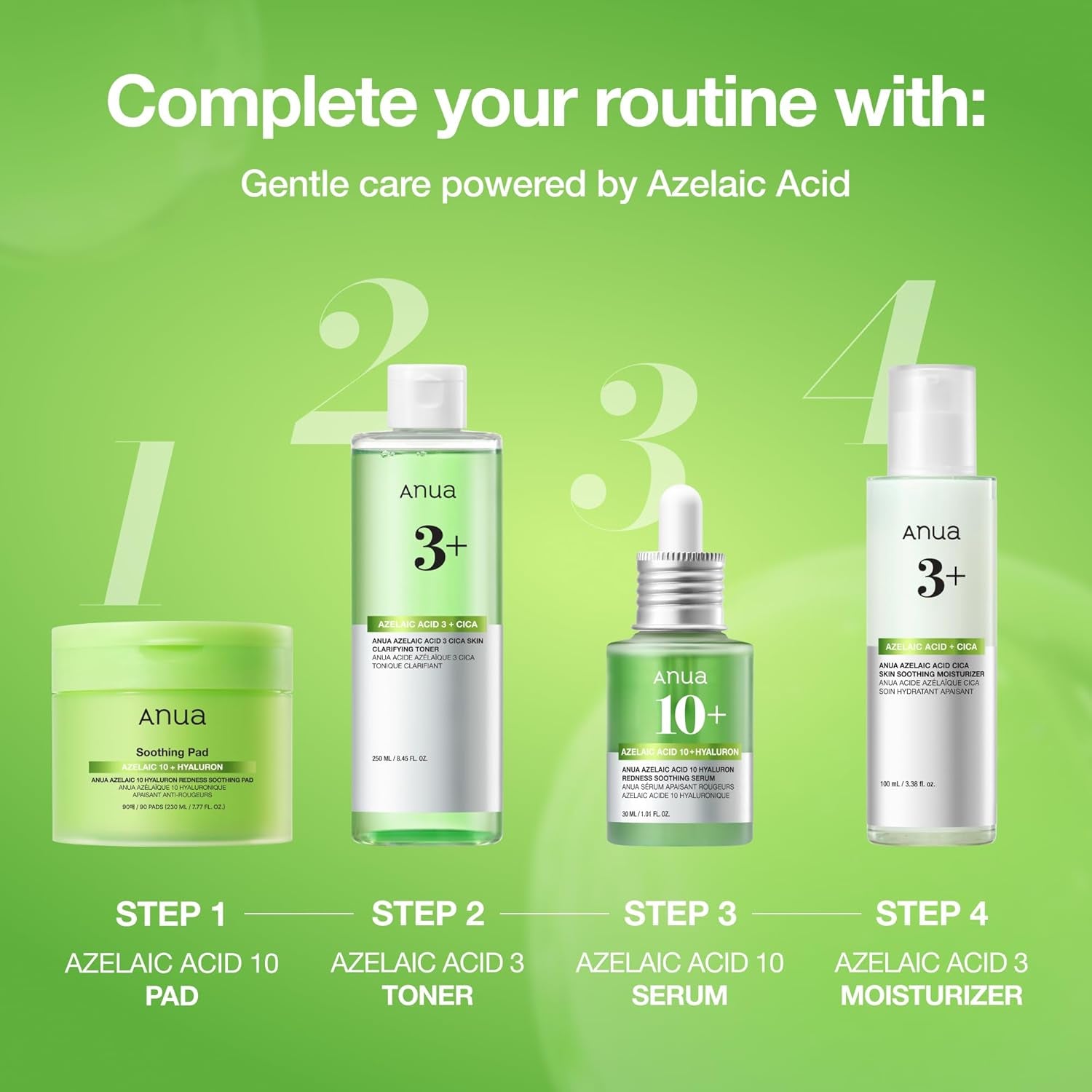 Azelaic Acid 10 Hyaluron Redness Soothing Serum, Facial Serum for Blemish-Prone & Oily-Prone Skin, Lightweight & Hydrating Blemish Care, Hyaluronic Acid, Korean Skincare, 1.01 Fl Oz.