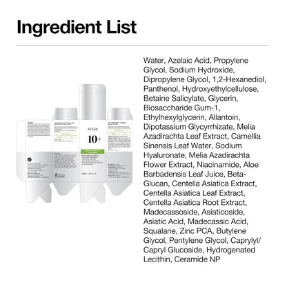 Azelaic Acid 10 Hyaluron Redness Soothing Serum, Facial Serum for Blemish-Prone & Oily-Prone Skin, Lightweight & Hydrating Blemish Care, Hyaluronic Acid, Korean Skincare, 1.01 Fl Oz.