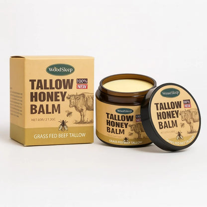 Beef Tallow Moisturizer | Tallow and Honey Balm | Face and Skin Cream | Tallowly